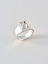 Alphabet Zigger Ring イニシャル シルバーリング A H K M N R S Y