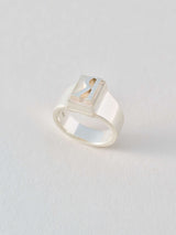 Alphabet Zigger Ring イニシャル シルバーリング A H K M N R S Y