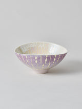 高橋朋子 茶碗《紫光彩沓盌 豊咲》(T11)木箱付き
