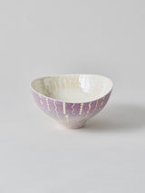 高橋朋子 茶碗《紫光彩沓盌 豊咲》(T11)木箱付き