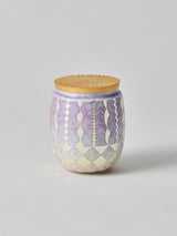 高橋朋子 《紫光彩薄茶器 豊咲》(T12)木箱付き