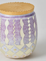 高橋朋子 《紫光彩薄茶器 豊咲》(T12)木箱付き