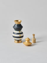 高橋朋子 《銹光彩蓋付小壺(振出)》菅蓋付(T14)