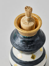 高橋朋子 《銹光彩蓋付小壺(振出)》菅蓋付(T14)