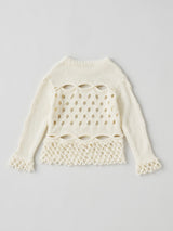Cable&Dot Mohair Sweater ケーブル&ドットモヘアセーター