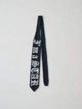 JAQUARD KNIT TIE ジャカードニットタイ BLACK