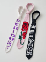 JAQUARD KNIT TIE ジャカードニットタイ BLACK