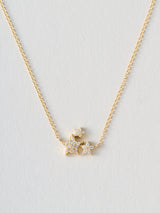 3スターズ ダイヤモンド 14K ネックレス