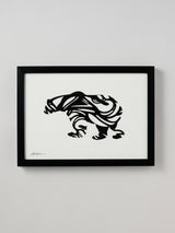 平野千明 カットアウト原画(額装付き)《WHITE BEAR》《CAT》《RABBIT》