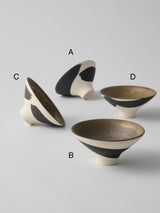 阿部有希 鉄絵 平盃 A / B