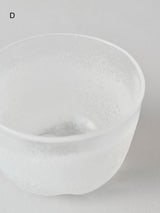 ガラス酒器 ぐい呑み《おぼろ雲》2個セット D / E