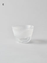 ガラス酒器 ぐい呑み《おぼろ雲》2個セット D / E