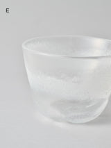 ガラス酒器 ぐい呑み《おぼろ雲》2個セット D / E