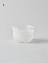 ガラス酒器 ぐい呑み《おぼろ雲》2個セット D / E