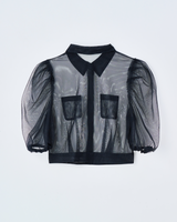 リサイクルチュールブラウス