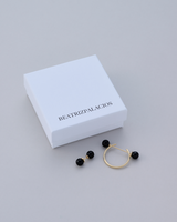 Black Mismatched Earrings