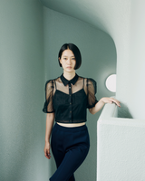 リサイクルチュールブラウス