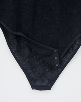 KISHIMEN LOGO KNIT LEOTARD