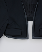 ウールクロップドジャケット