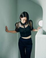 リサイクルチュールブラウス