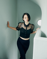 リサイクルチュールブラウス