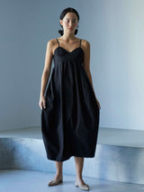 Ying Dress / Black コクーンシルエットキャミドレス