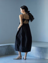 Ying Dress / Black コクーンシルエットキャミドレス