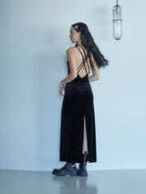 velour cami-onepiece ベロアキャミソールドレス