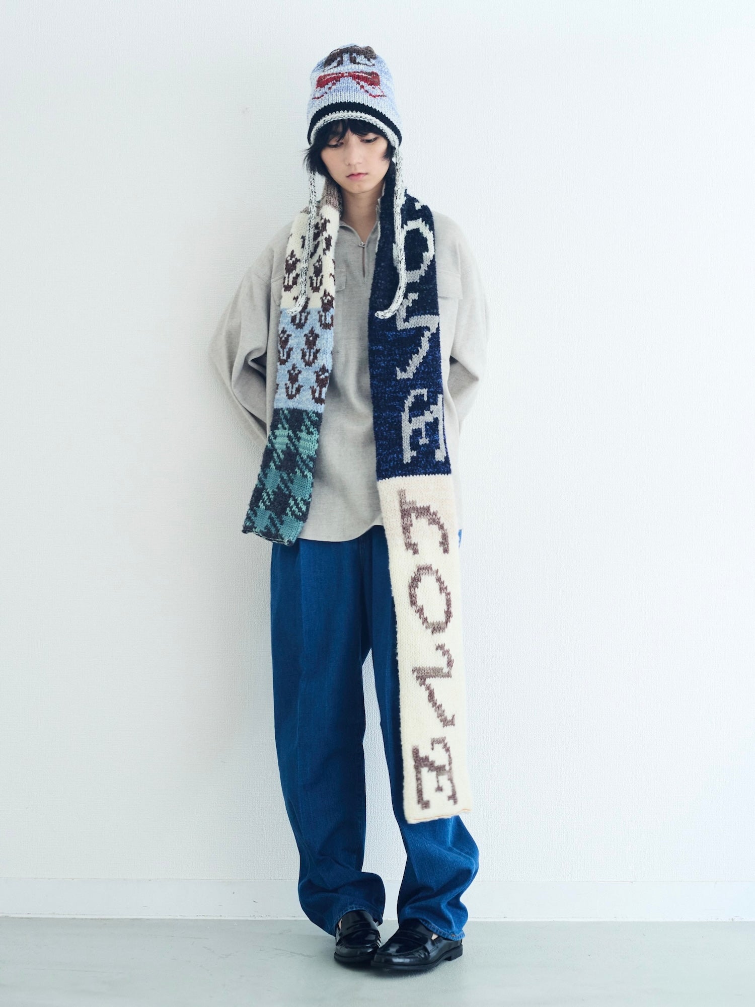 LOVE it ONCE MORE／Handmade Knit Scarf ハンドメイドニットスカーフ