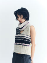 Handmade Knit Vest ハンドメイドニットベスト(ネックウェア付き)