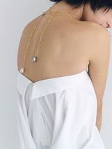 サウスシーパール×Goldチェーンネックレス(ホワイトパール)