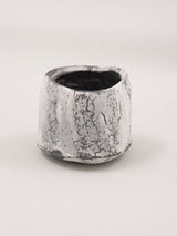 林友加 志野茶碗 (黒グレー)木箱付き 3