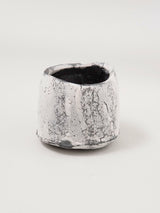 林友加 志野茶碗 (黒グレー)木箱付き 3