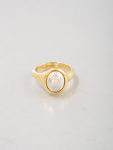 Cabochon Ring シルバー×ゴールド バイカラー カボションリング Silver base/ Gold base