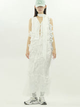 MICHE EMBROIDERY SKIRT 刺繍シアーロングスカート