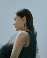 Black Safety Pin Earrings