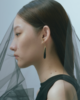 Black Safety Pin Earrings