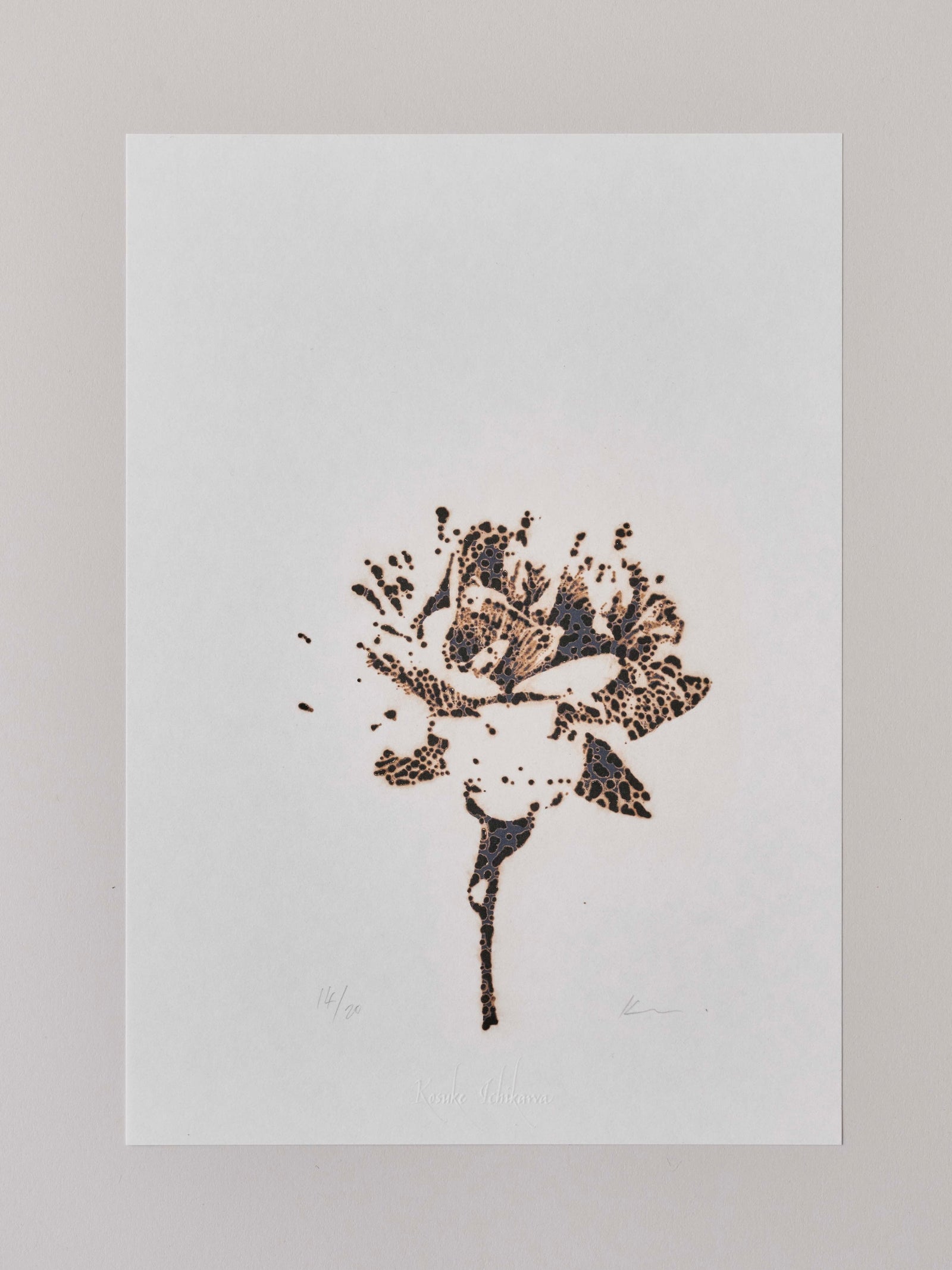 momorin 絵画３点 市川孝典《untitled(flower)#1,2,3》版画作品3点組 Edition 20