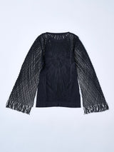 " The Sun " Lace knit pullover レースメッシュニットトップ