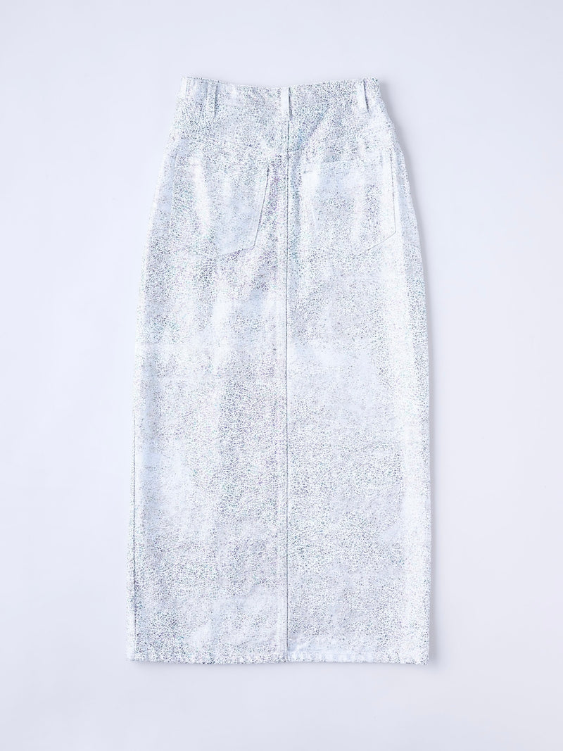 Metallic Denim Skirt  メタリックデニムスカート