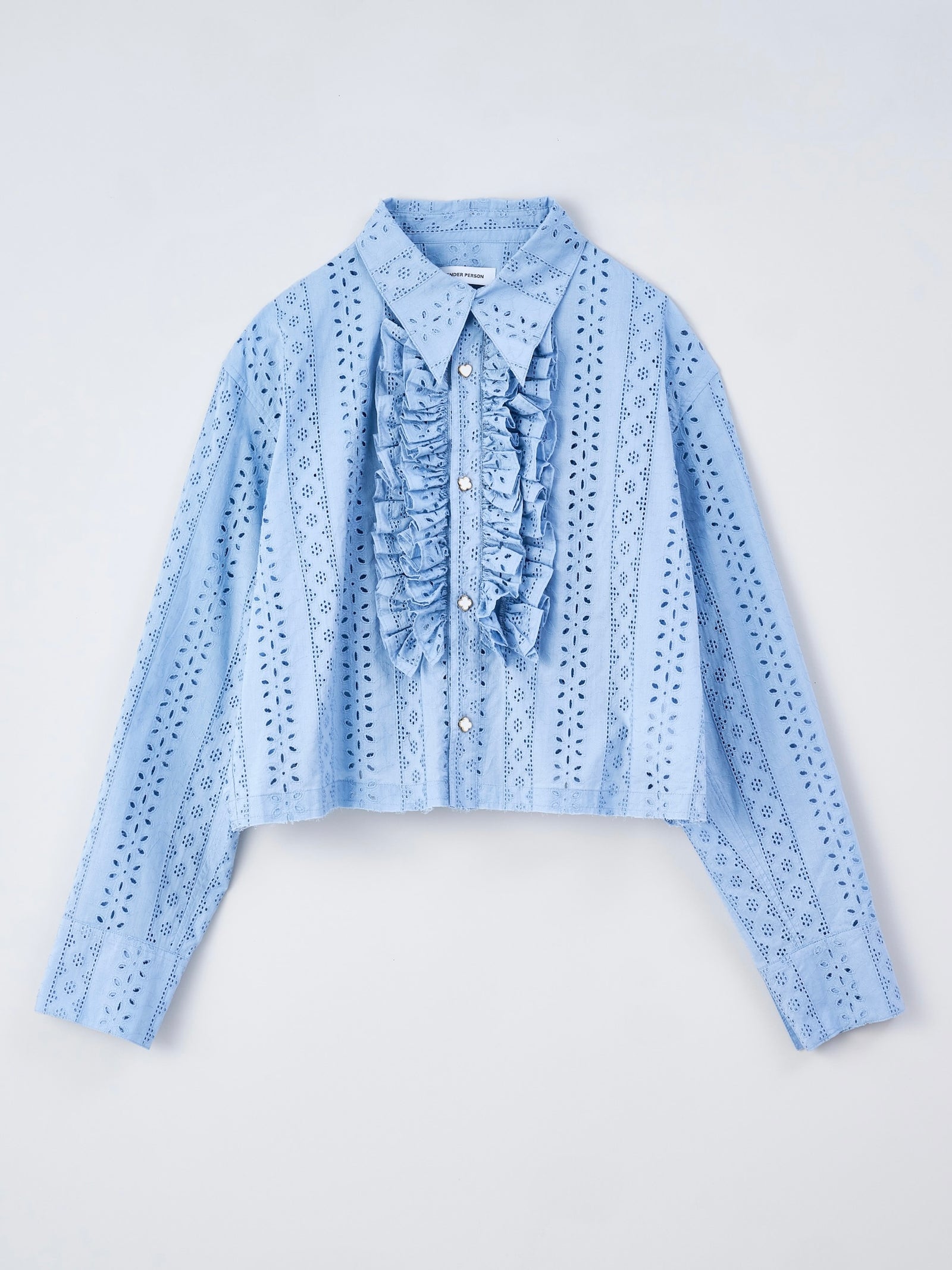 トップス TENDERPERSON 24SS FRIL SHORT SHIRT FRIL SHORT SHIRT – TENDER PERSON