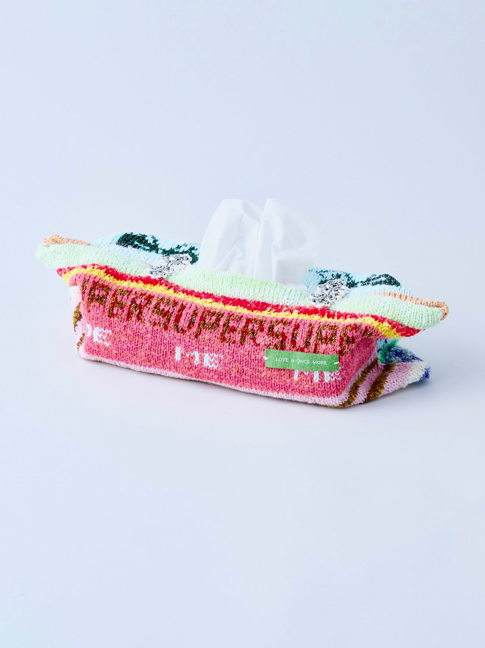 Handmade knit Tissue box cover ティッシュボックスカバー