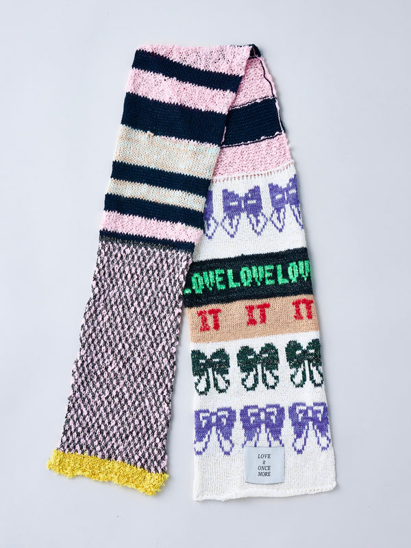 Handmade knit summeri scarf  ハンドメイドサマーニットスカーフ