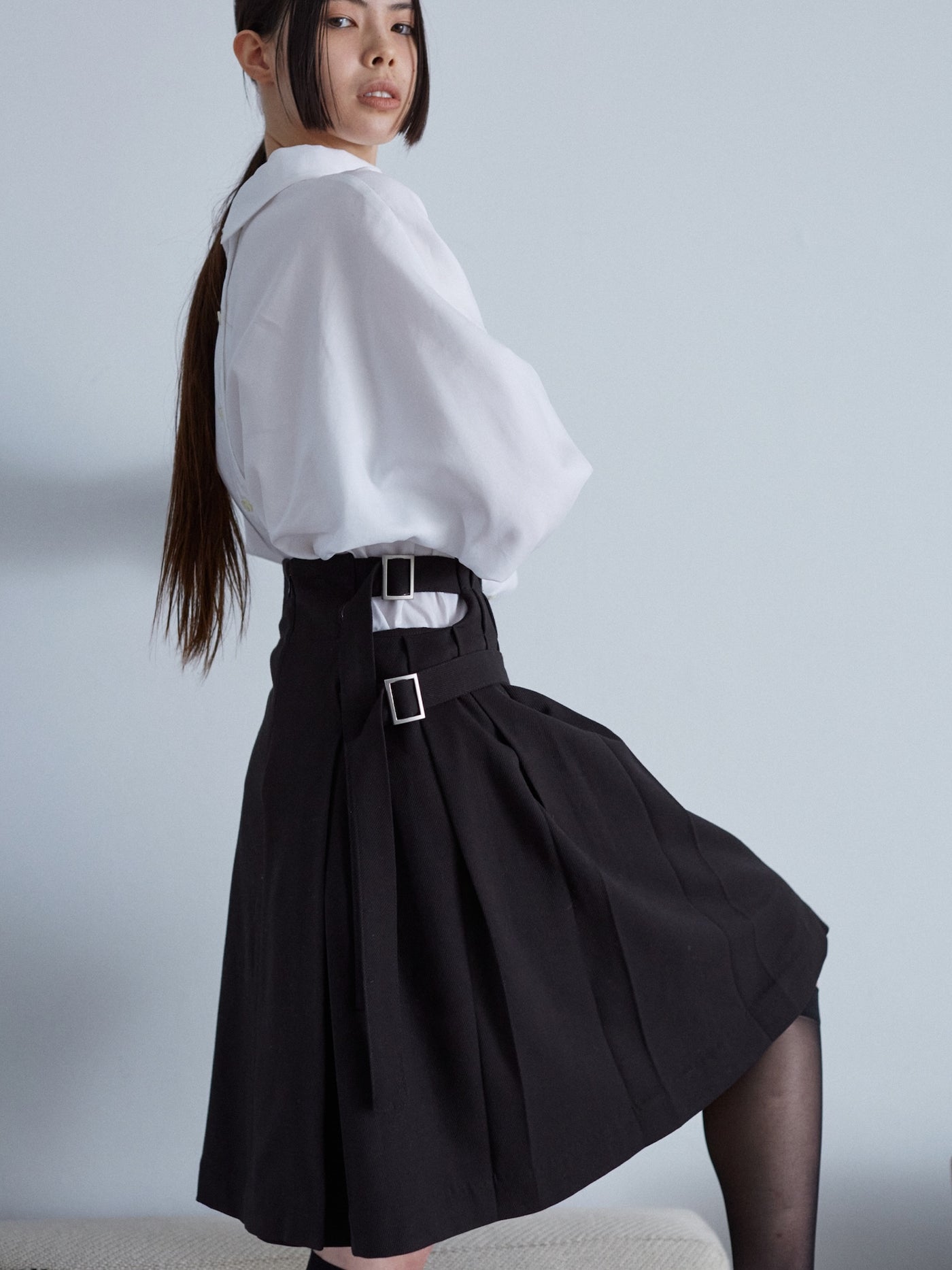 最終値下げ TĔLOPLAN（テーロプラン）Obrecht Skirt プリーツラップスカート スカート