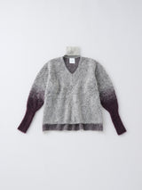 MOHAIR OPEN HIGHNECK KNIT  モヘアハイネックニットトップ