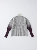 MOHAIR OPEN HIGHNECK KNIT  モヘアハイネックニットトップ