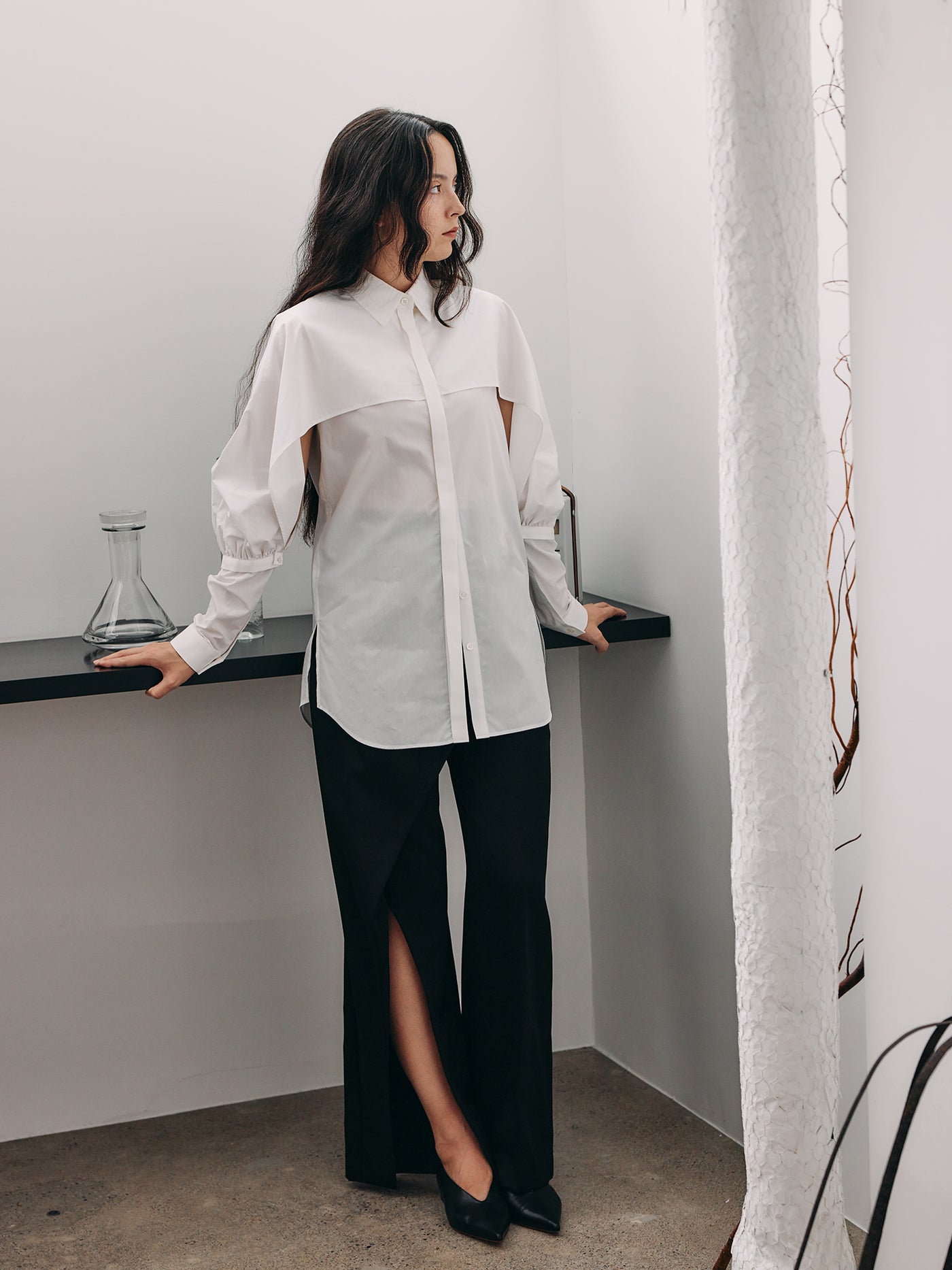 TĔLOPLAN（テーロプラン）Sarah Trousers/スリットパンツ