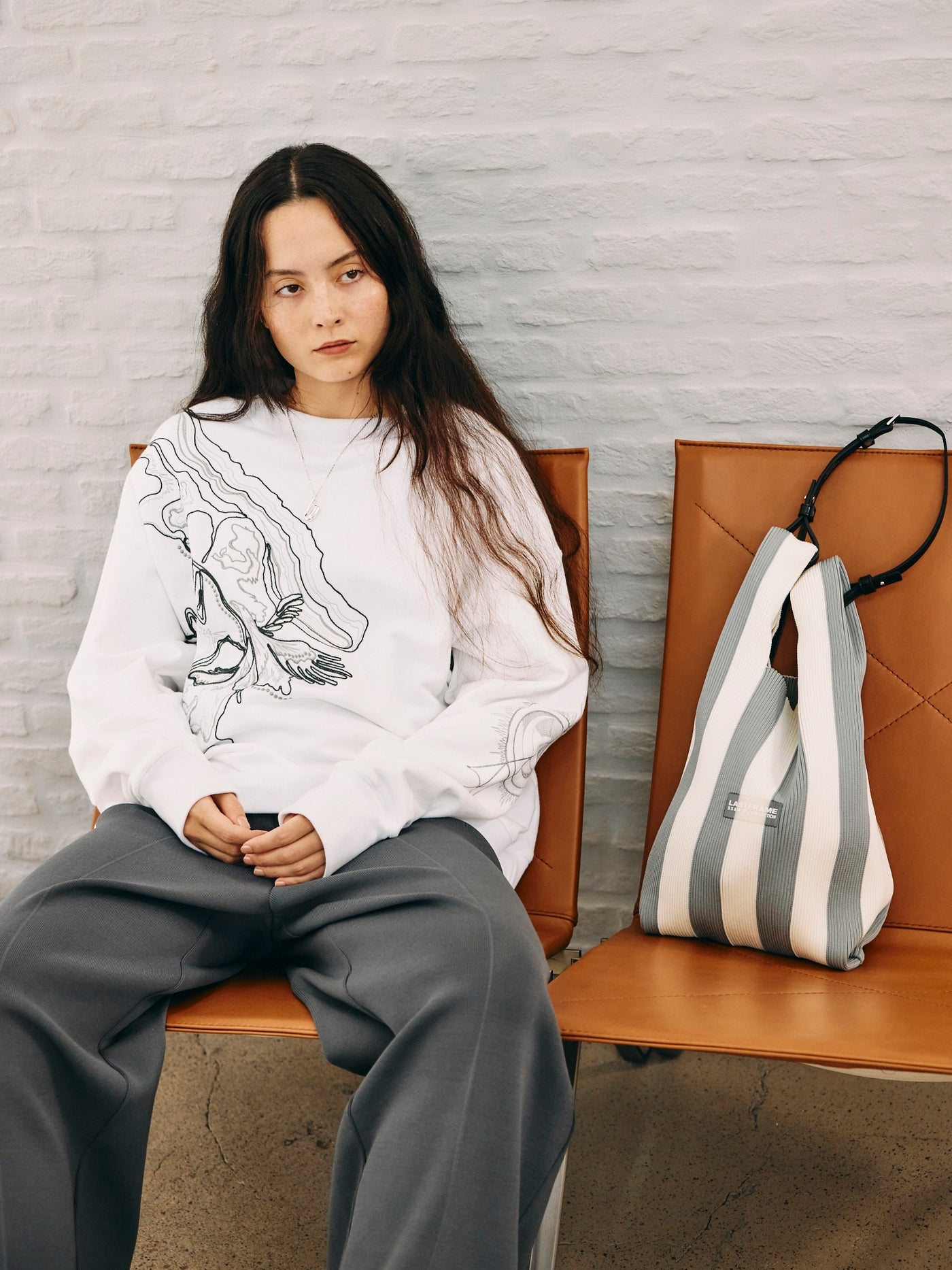 mukasa ORB EMBROIDERY SWEAT／刺繍スウェットプルオーバー