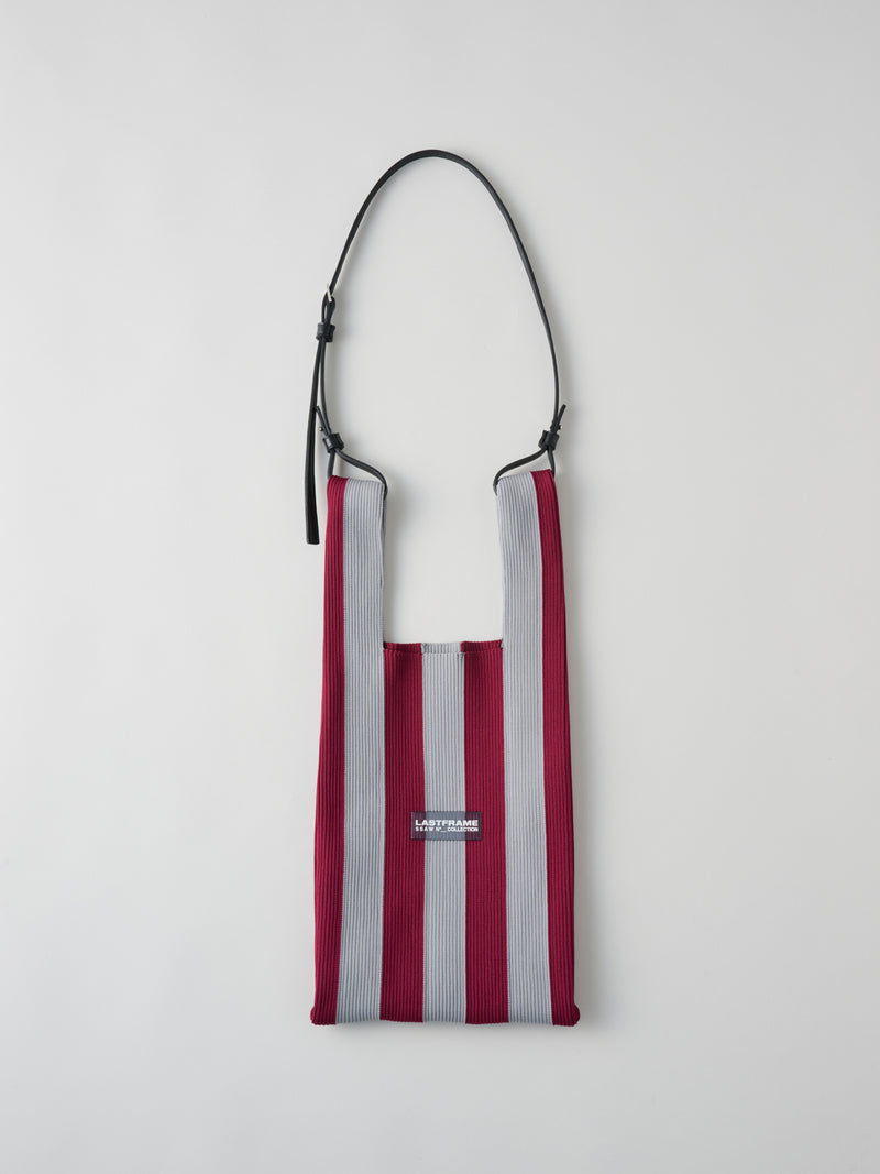 STRIPE MARKET BAG MEDIUM　ニットバッグ