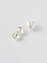 GLITTERY CHIPPED APPLE Silver シルバーピアス